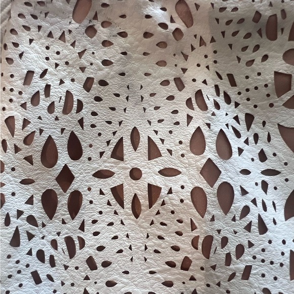 Jovani Cream A-line Midi Skirt with Cut Out Details - Picture 7 of 7